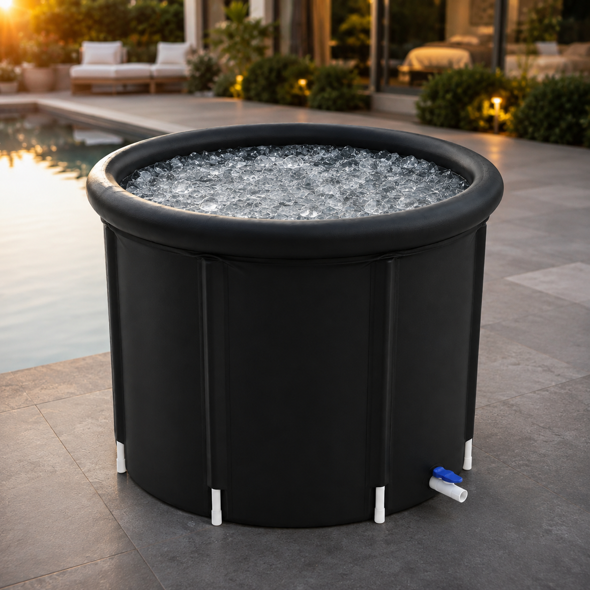 Halo Ice Plunge Tub with Cover for Recovery