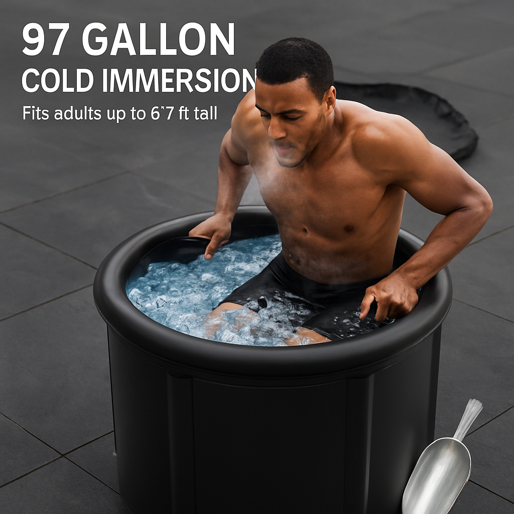 Halo Ice Plunge Tub with Cover for Recovery